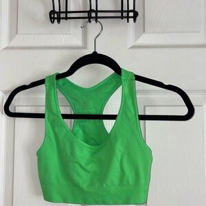 AXS green sports bra
